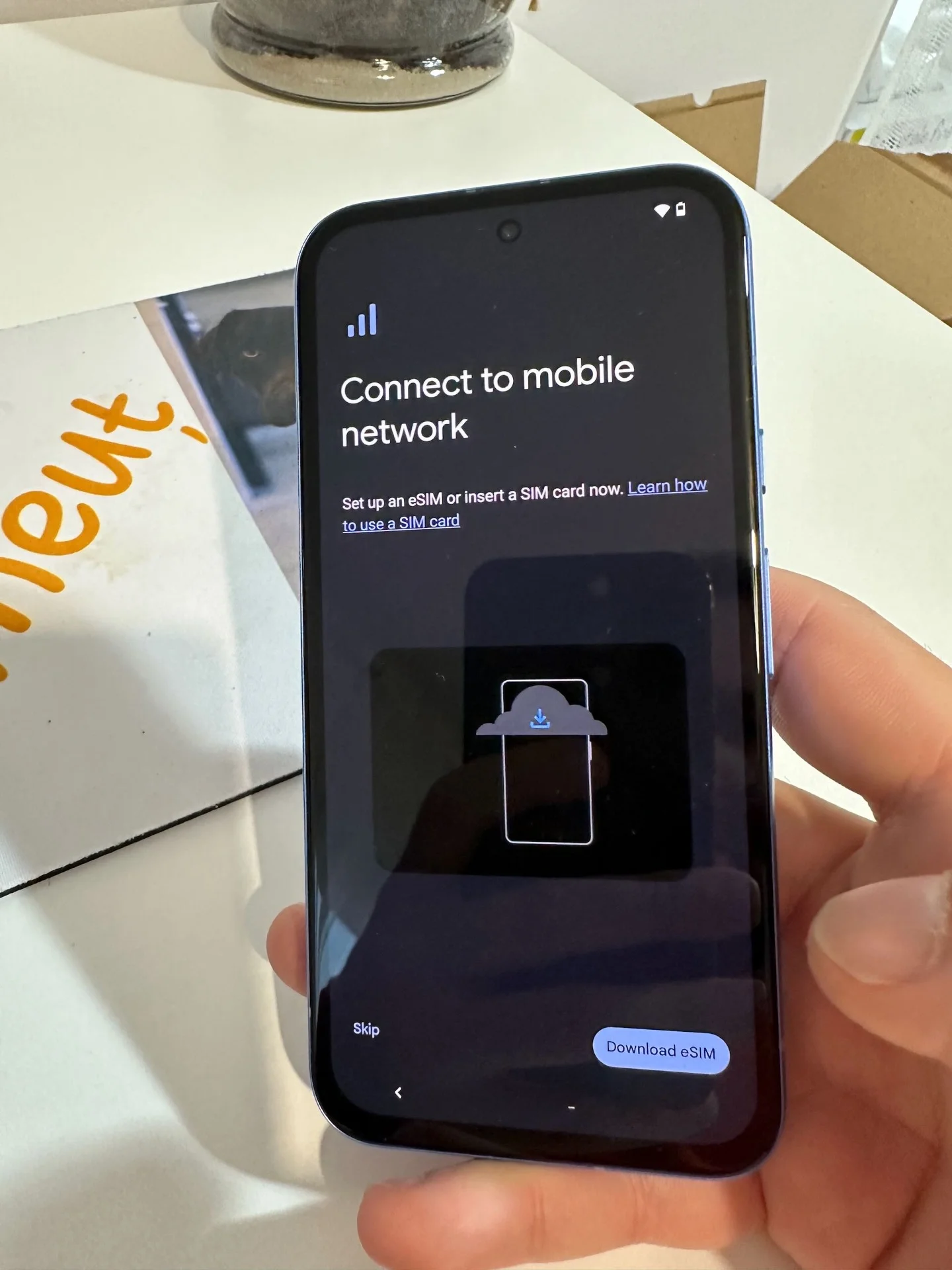 Setarea inițială a Google Pixel 8a