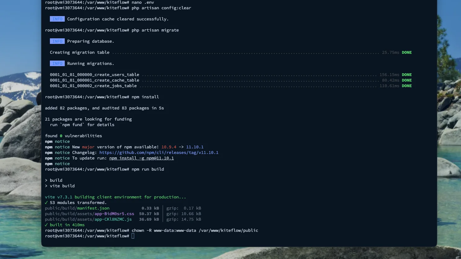 Image 5 for Configurare LEMP Stack Deploy Laravel 12 pe Ubuntu